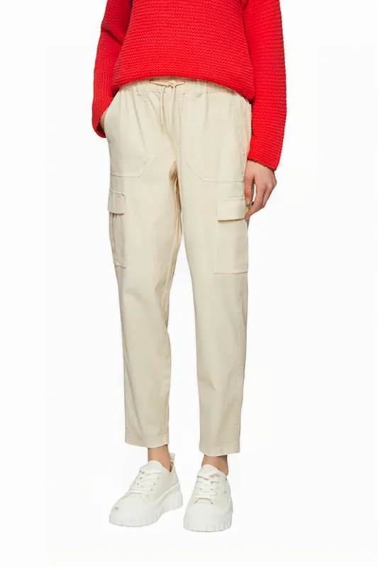 s.Oliver  Pants Beige Maat: W44 | Cargobroeken Outlet | Dames | Beige