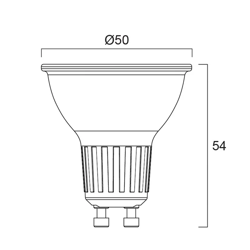 Reflektor LED PLATINUM RETRO ES50 GU10 2 W 4000 K 360 lm 36°