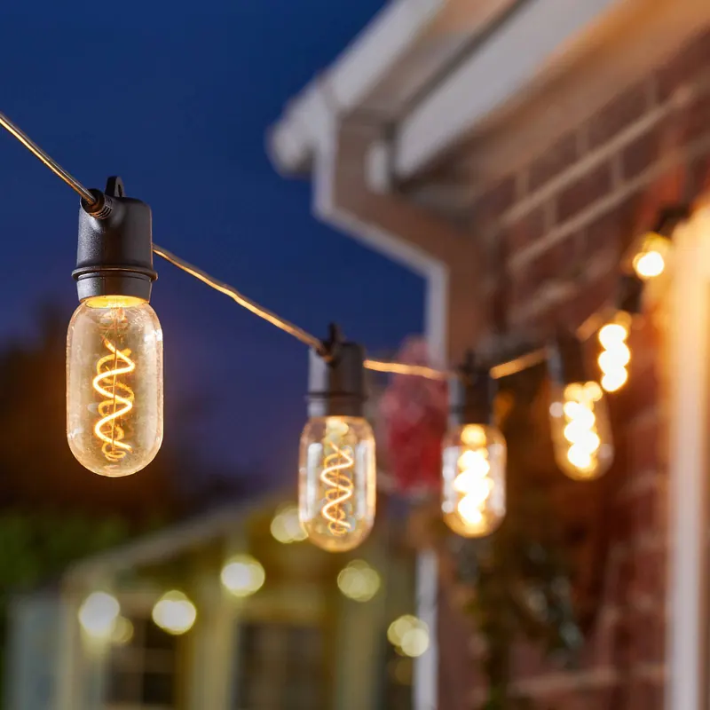 Łańcuch świetlny LED zasilany energią słoneczną Vintage 365, 8-punktowa wersja,