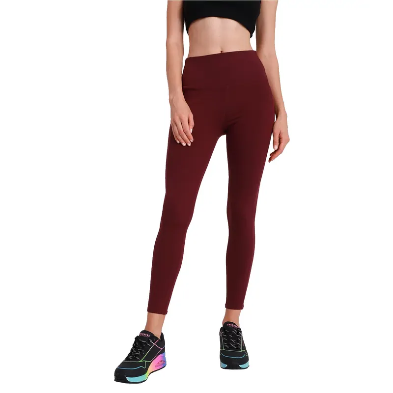 Skechers Go Walk High Waisted Legging W03LG30B-PUR, Damskie, Fioletowe, leginsy, nylon, rozmiar: M