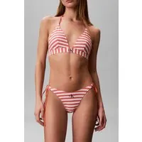 Calvin Klein Triangle Stripe Acorn Orange Maat: M | Bikini's Outlet | Dames | Oranje