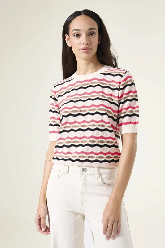 Garcia Ladies Pullover Whitecap Maat: S | Sweaters Outlet | Dames | Zwart