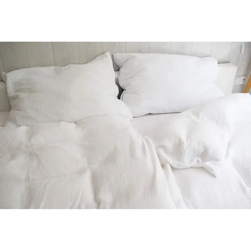 Biała muślinowa pościel dwuosobowa 200x200 cm Plain Muslin – Butter Kings