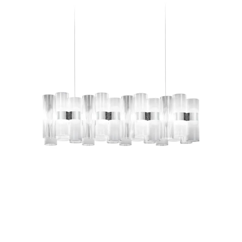 Żyrandol LED Slamp La Lollo, biały, 100 cm