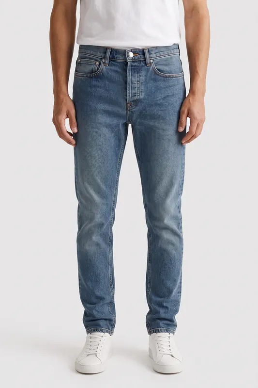 A.P.C. Unisex Small New Standard Indigo Maat: W33 | Skinny Jeans Outlet | Unisex | Blauw