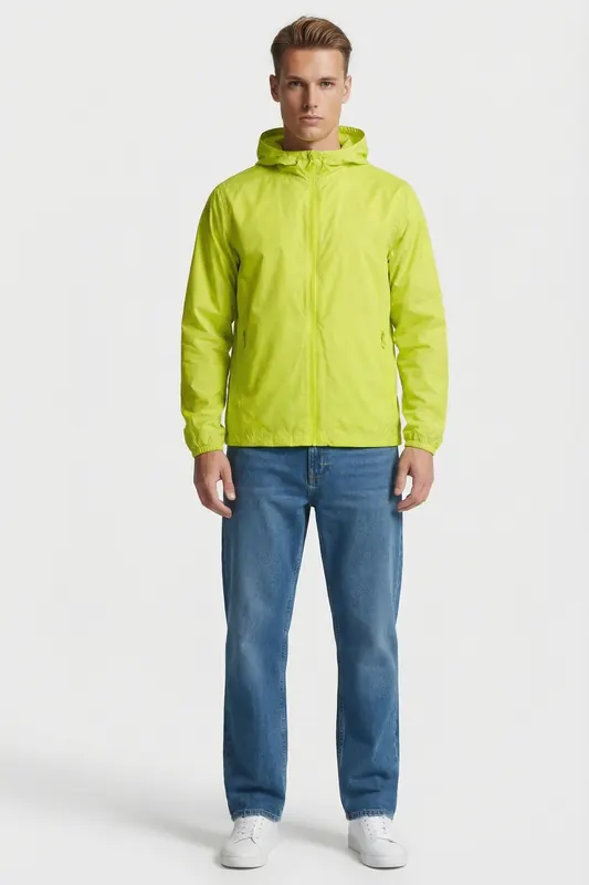 JOTT Derry Jacket Acid Green Maat: S | Regenjassen Outlet | Heren | Groen