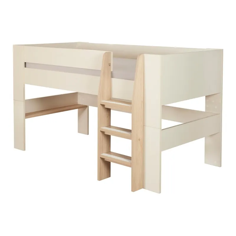 Beżowe podwyższone łóżko dziecięce bez stelaża 90x200 cm Loft – Roba