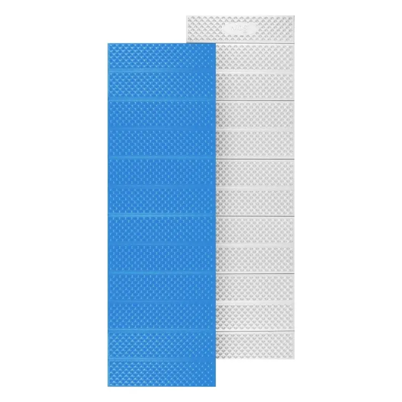NILS CAMP NC17103 KARIMATA SKŁADANA TURYSTYCZNA Z PODBICIEM ALUMINIOWYM + XPE 195 CM NIEBIESKA (one size)