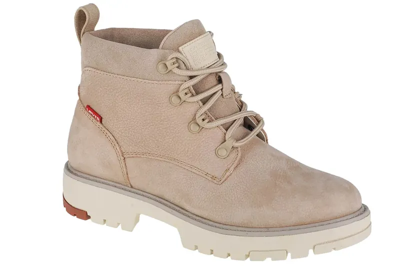 Levi's Solvi Ankle 233618-932-23, Damskie, Beżowe, buty trekkingowe, nubuk, rozmiar: 39