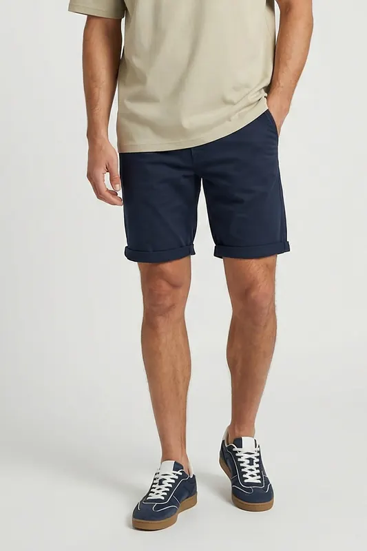 Cars Jeans Duco Short Chino Navy Maat: M | Korte Broeken Outlet | Heren | Blauw