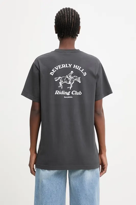 Sporty & Rich BH Riding Club t-shirt damski bawełniany