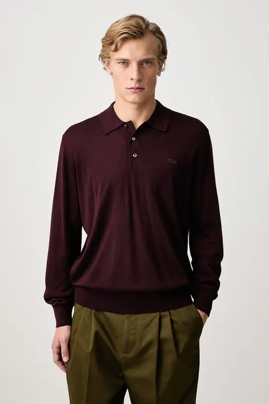 Lacoste  sweter z dodatkiem kaszmiru męski