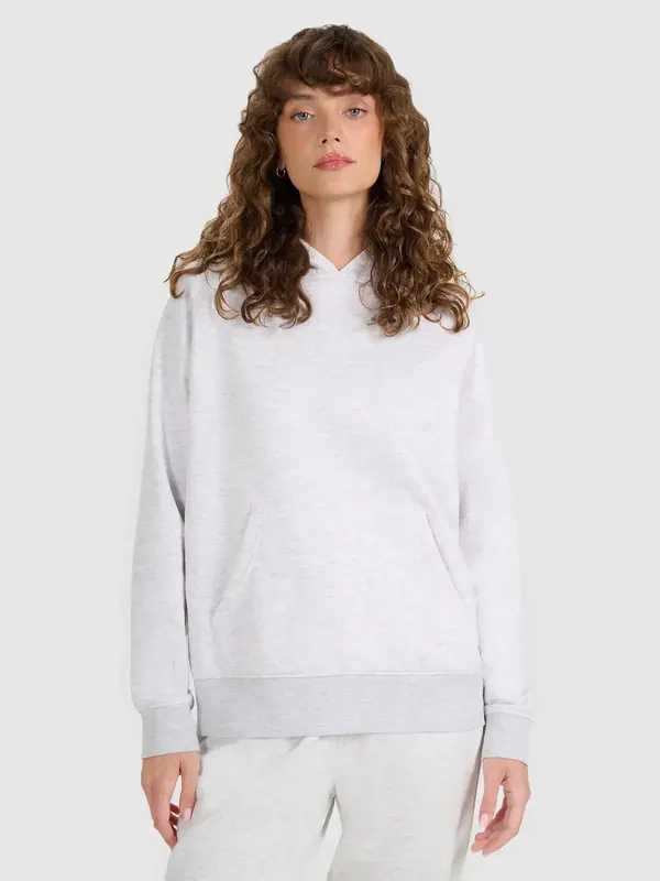 4F bluza damska z kapturem bawełniana 4FWMM00TSWSF1764 szary (L)