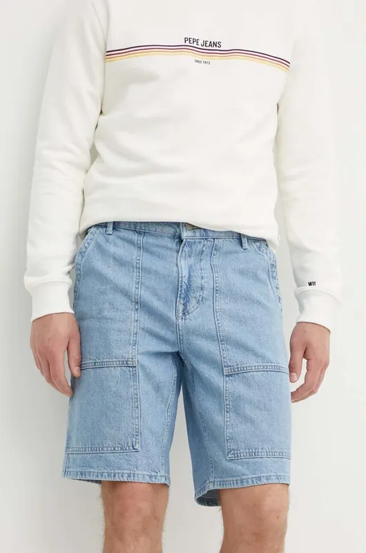 Pepe Jeans szorty jeansowe RELAXED SHORT UTILITY