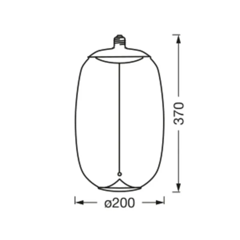 Żarnik OSRAM Vintage 1906 Big Elipse Oval, bursztynowy E27 827