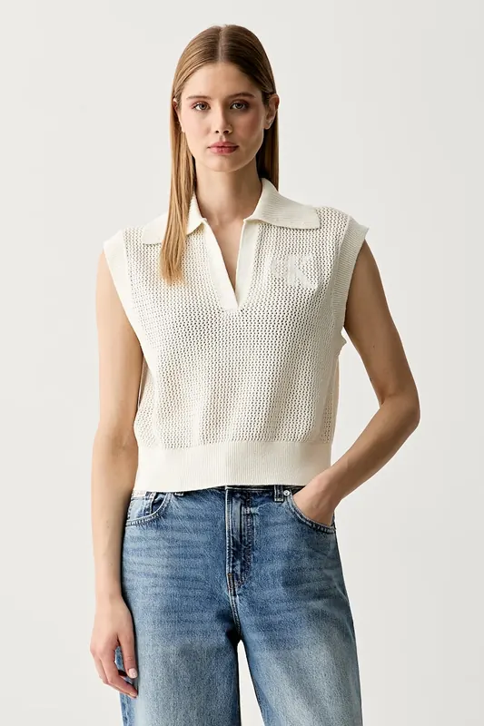 Calvin Klein Jeans kamizelka damska bawełniana