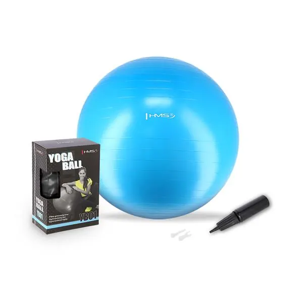 HMS YB01 piłka gimnastyczna fitness do ćwiczeń niebieska (75 cm)