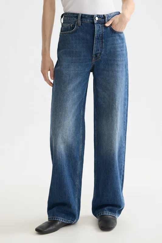 Scotch & Soda Ripple Straight Jeans — Absolute Blue Maat: W28L30 | Straight Broeken Outlet | Dames | Blauw