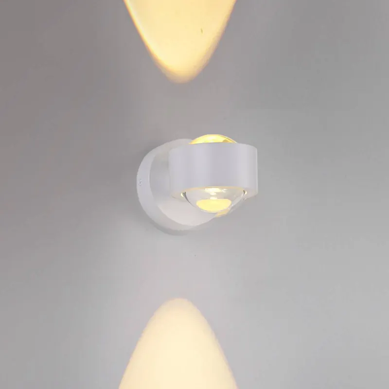 JUST LIGHT. kinkiet LED Chia, biała, żelazo, 3000 K