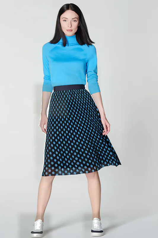 LK Bennett Brooks Midi Skirt Multicolor Maat: 36 | Midi Rokken Outlet | Dames | Blauw