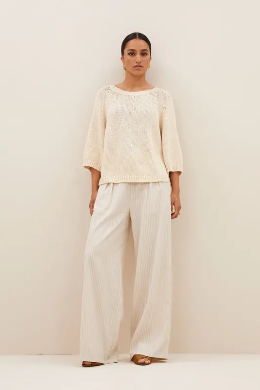 By-Bar July Pullover Sand Maat: S | Sweaters Outlet | Dames | Beige