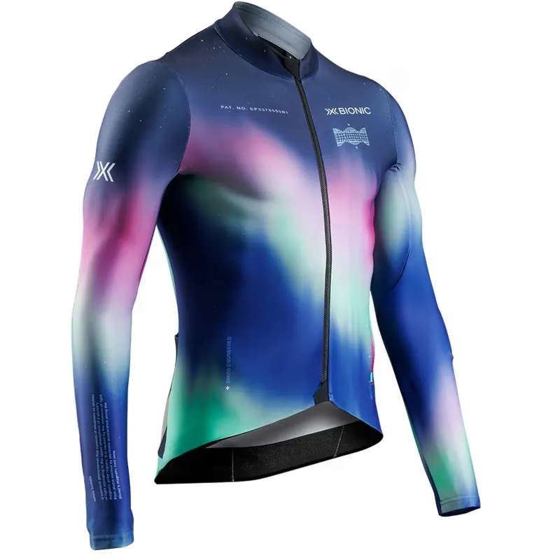 Koszulka z długim rękawem męska X-Bionic COREFUSION RIDE JERSEY LS MEN AURORA POLYCHROME kolorowa (M)