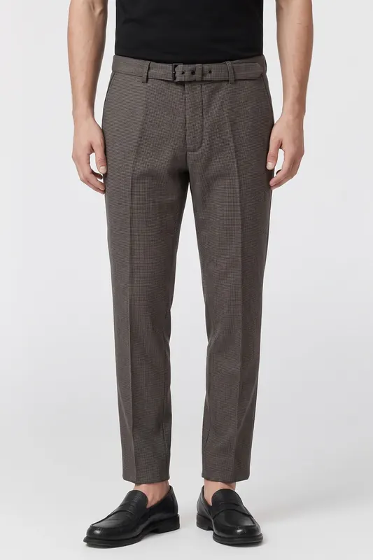 The Kooples Suit Trousers With Belt Black Grey Maat: 50 | Tailored Broeken Outlet | Heren | Grijs
