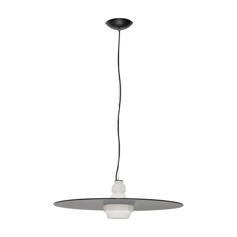 Stalowa lampa wisząca w kolorze matowej czerni ø 60 cm Lora – Nova Luce