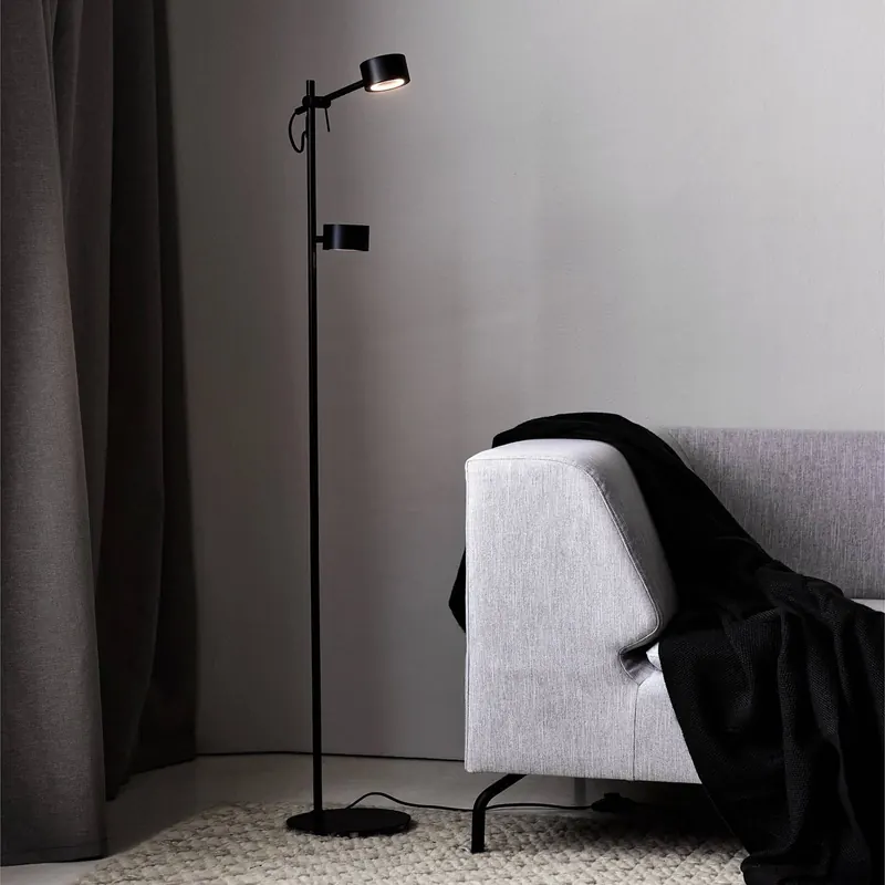 Lampa stojąca LED Clyde, 2-punktowa, ściemniacz