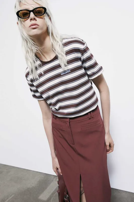 Bawełniany T-shirt w paski