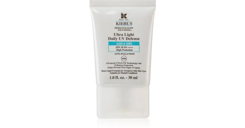 Kiehl's Dermatologist Solutions Ultralekki codzienny żel Aqua UV Defense SPF 50 PA++++ unisex 30 ml