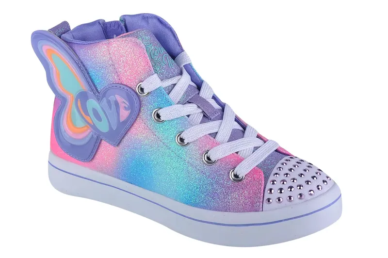 Skechers Twi-Lites 2.0-Butterfly Love 314450L-LVMT, Dla dziewczynki, Fioletowe, trampki, tkanina, rozmiar: 34