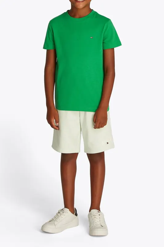 Tommy Hilfiger Boys Essential Cotton Tee Radiant Green Maat: 3 | T-Shirts Outlet | kids | Groen