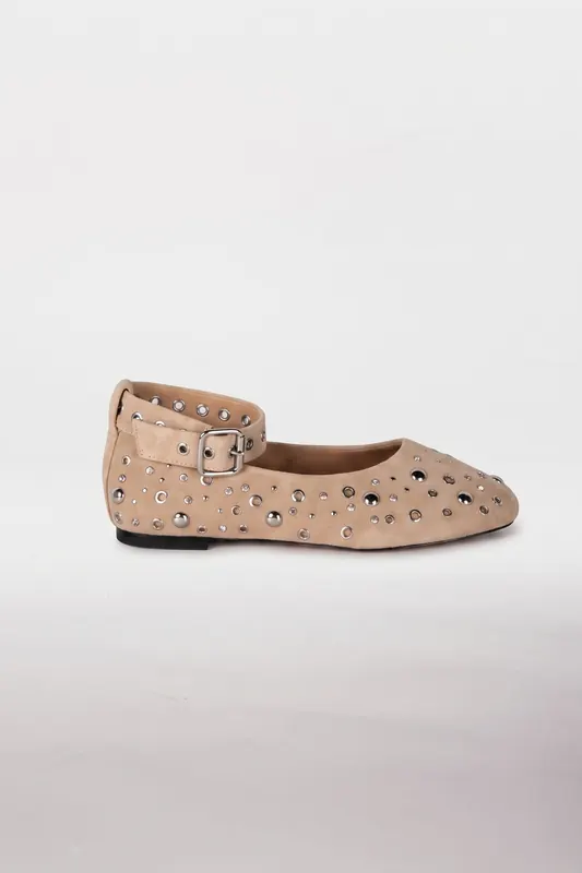 & Other Stories Piper Deco Ballerina Beige Maat: 40 | Ballerina's Outlet | Dames | Beige