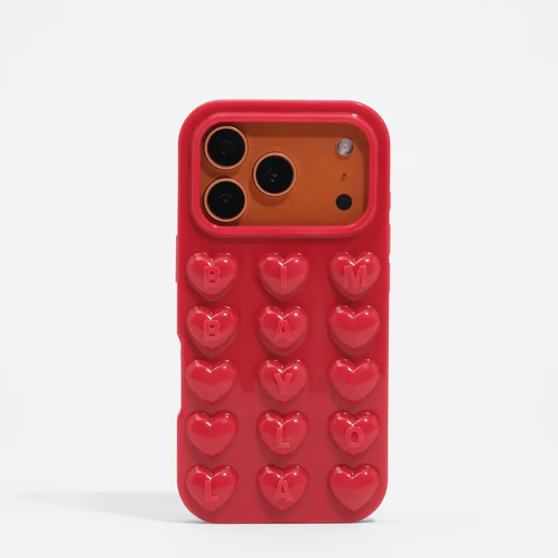 Etui silikon iPhone 17 Pro błyszczące czerwone