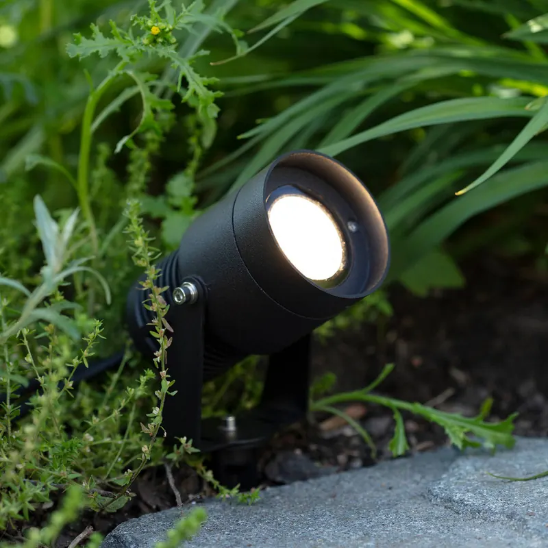 Reflektor ogrodowy 24 LED, czarny, 15 W