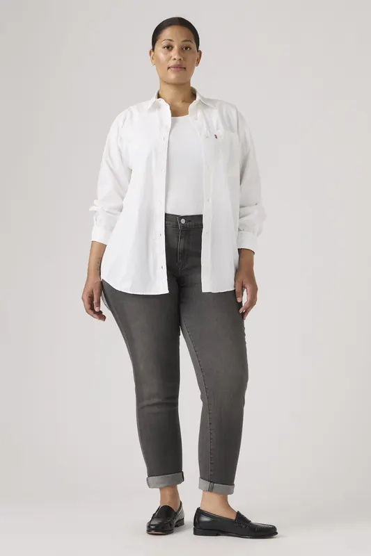 Levi's Mid-rise Boyfriend Jeans Maat: W31L27 | Straight Broeken Outlet | Dames | Grijs