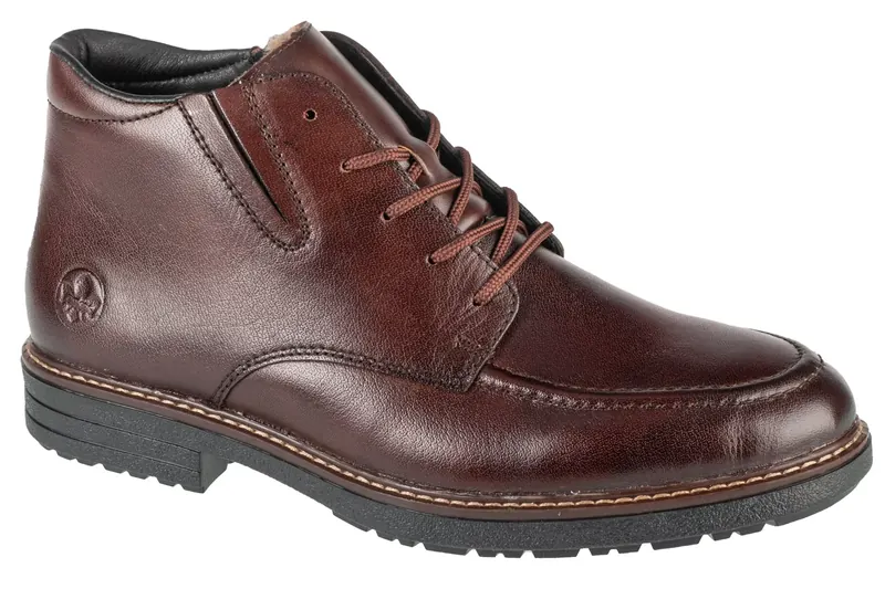Rieker Booties 33105-25, Męskie, Brązowe, trzewiki, skóra licowa, rozmiar: 40