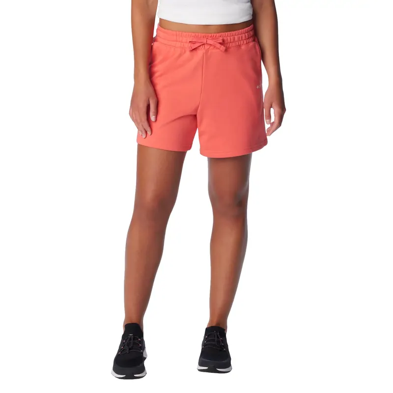 Columbia Trek French Terry Wmns Shorts 2032941608, Damskie, Różowe, spodenki, bawełna, rozmiar: M