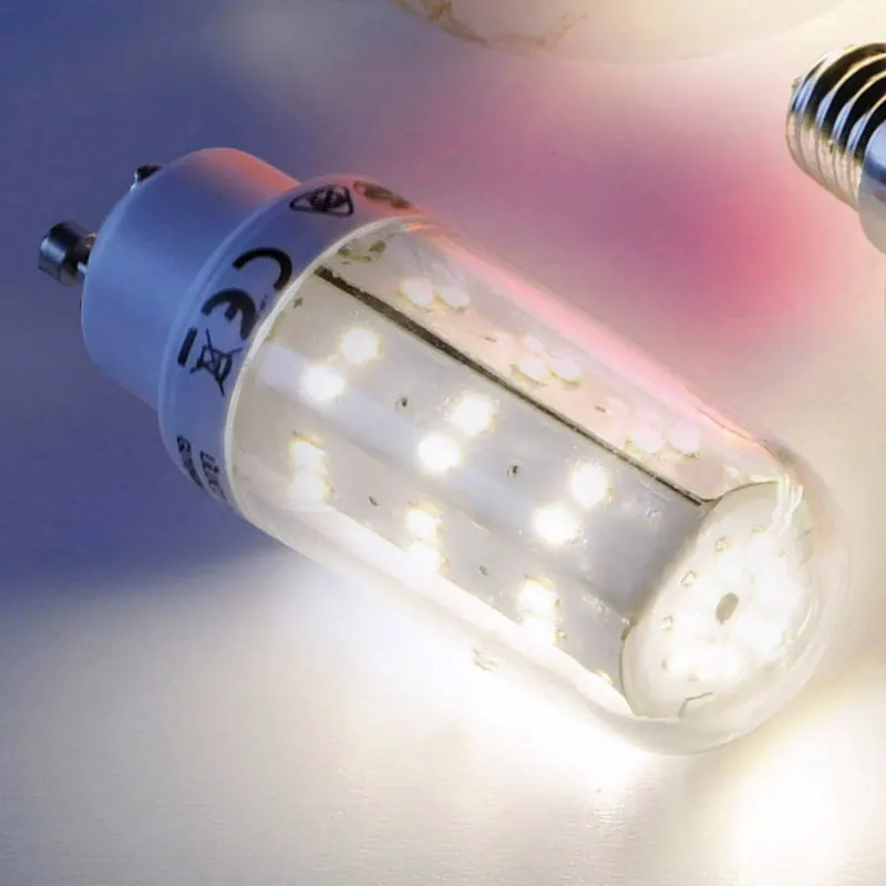 GU10 4W żarówka LED rurka przezroczysta 69 LED