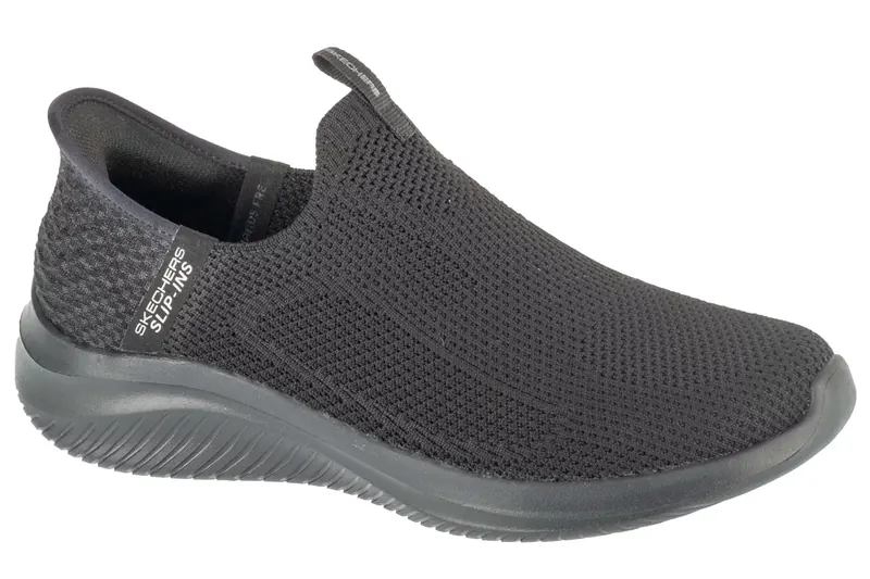 Skechers Slip-Ins: Ultra Flex 3.0 - Easy Win 150450-BBK, Damskie, Czarne, buty sneakers, tkanina, rozmiar: 38,5