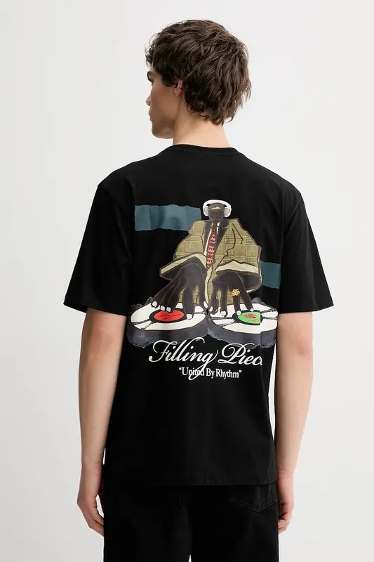 Filling Pieces t-shirt bawełniany T-shirt DJ