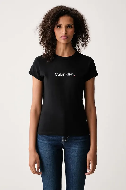 Calvin Klein Jeans T-shirt damski z bawełną