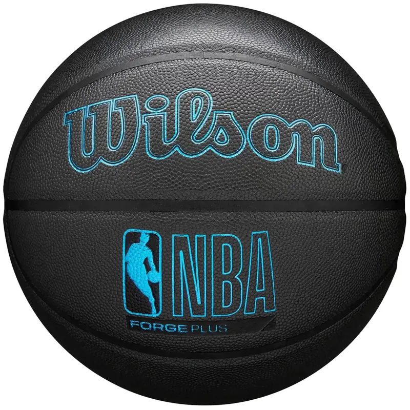 Wilson NBA Forge Plus Ball WZ2016803XB, Unisex, Czarne, piłki do koszykówki, Skóra kompozytowa, rozmiar: 7