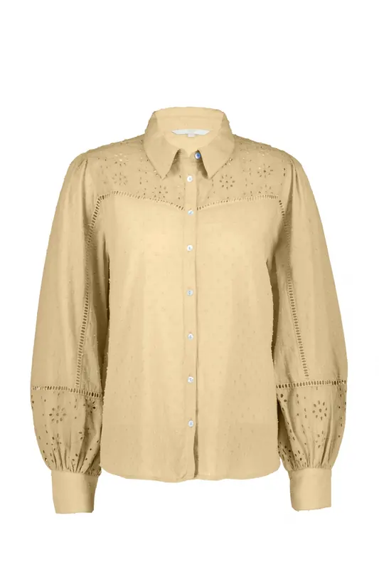 DIDI Blouse Monaco Incense Sand Maat: 38 | Longsleeves Outlet | Dames | Beige