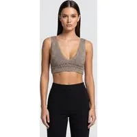 IRO Paris Wolfie Pullover Metallic Grey Maat: S | BH's Outlet | Dames | Grijs