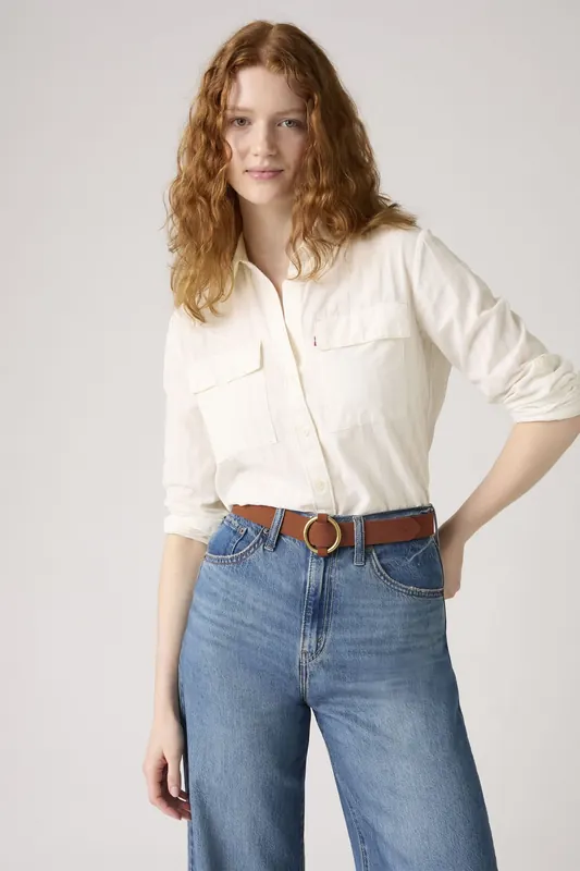 Levi's O-ring Belt Brown Maat: 100 | Riemen Outlet | Dames | Bruin