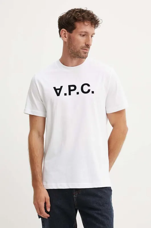 A.P.C. t-shirt bawełniany t-shirt standard grand vpc GOTS