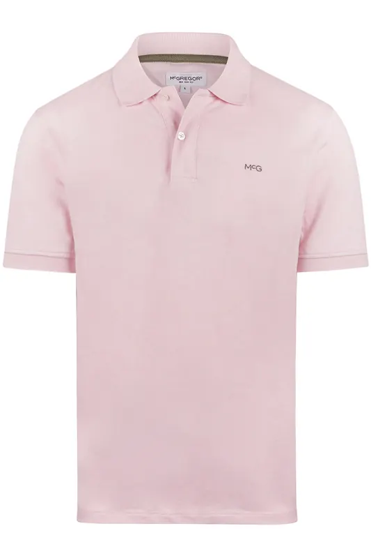 McGregor Classic Polo Summer Pink Maat: 4XL | Poloshirts Outlet | Heren | Roze