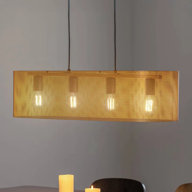 Żyrandol Euluna Zofia, kolor złoty, długość 82 cm